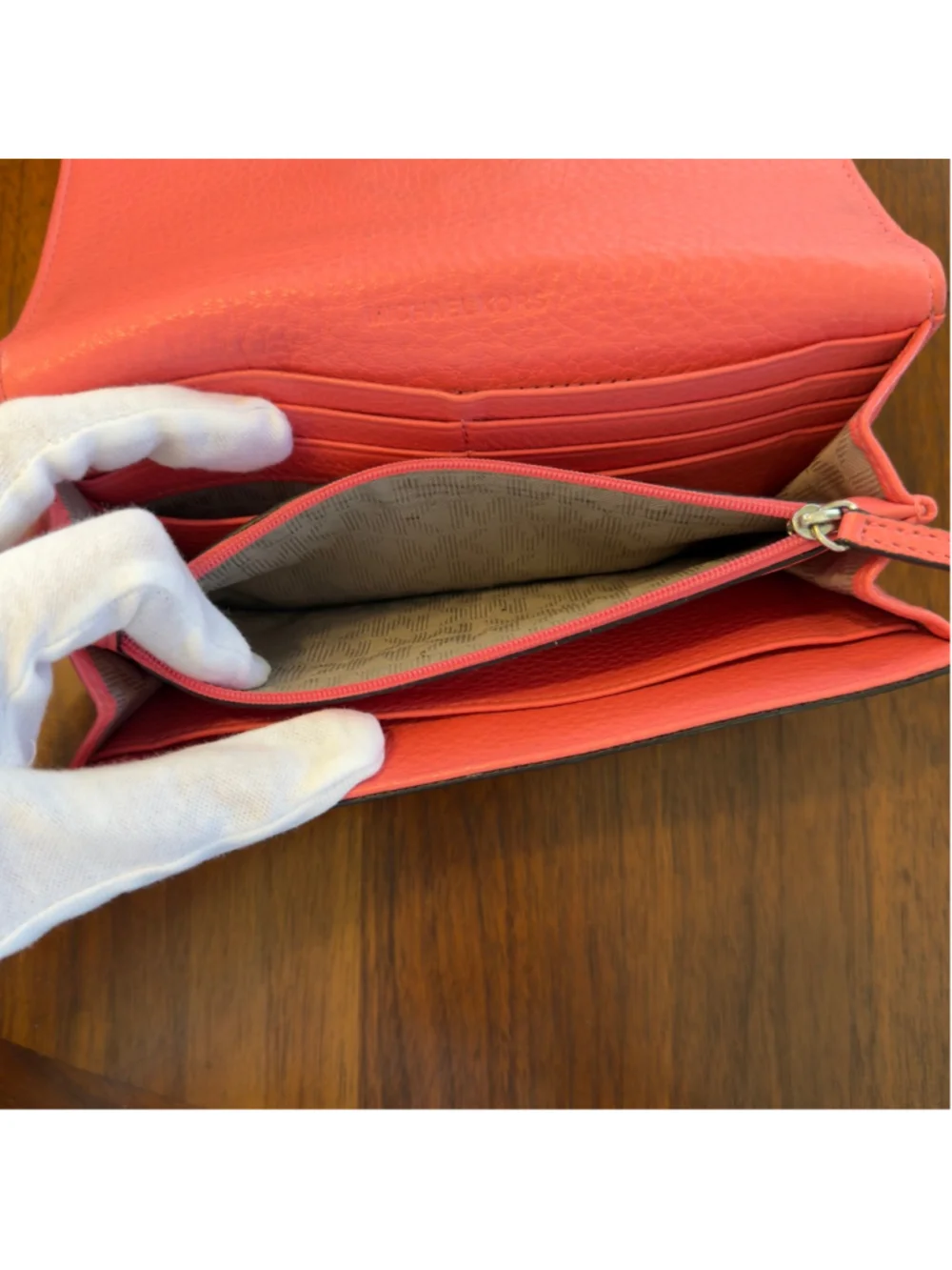 Michael Kors Selma Coral Pink Satchel with Matching Wallet SKU779